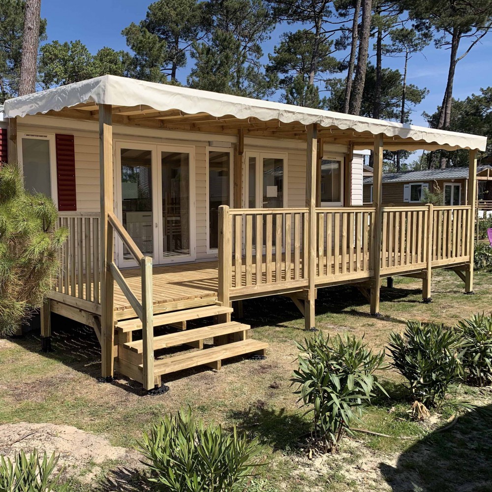 DestockTerrasse terrasse mobilhome couverte 6,00x3,00m