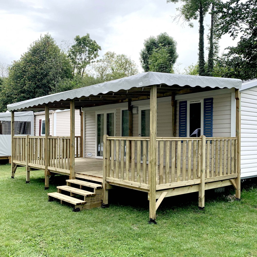 DestockTerrasse terrasse mobilhome couverte 6,00x3,00m