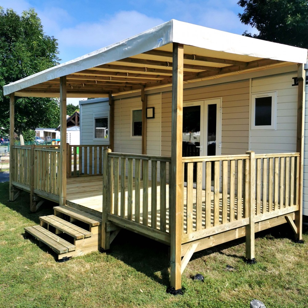DestockTerrasse terrasse mobilhome couverte 6,00x3,00m